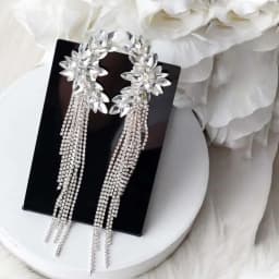 Stonefans Tassel Geometric Ear Clips Without Piercing Jewelry Earring for Women Fashion 2024 Bride Party Eear Cuff Accessories