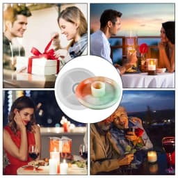 Resin Candle Holder Mold Candle Stand Mold Easy Release Heart/Round Shape Casting Molds For DIY Candlesticks Trays Home