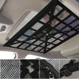 Car Interior Roof Storage Net Cargo Storage Net For Car Space Saving Large Capacity Car Camping Essentials Roof Luggage Net For