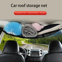 Car Interior Roof Storage Net Cargo Storage Net For Car Space Saving Large Capacity Car Camping Essentials Roof Luggage Net For