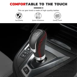 Universal 5 Speed Car PU Leather 5/6 Speed Shifter Lever With Gear Knob Manual Transmission Gear Shift Knob