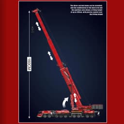Mould King 17007/17008 Technical Car Toys Motorized LTM 11200 Crane Truck Building Block Assembly Model Brick Kid Christmas Gift