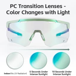 ROCKBROS Cycling Glasses Photochromic UV400 Protection Sunglasses Lightweight MTB Road Bike Glasses Hiking Fishing Goggles