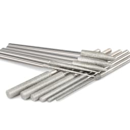 11Pcs Diamond Grinding Burr Needle Point Engraving Carving Polishing For Glass Stone 1/8" Shank 3mm Drill Bit Rotary Tool Set