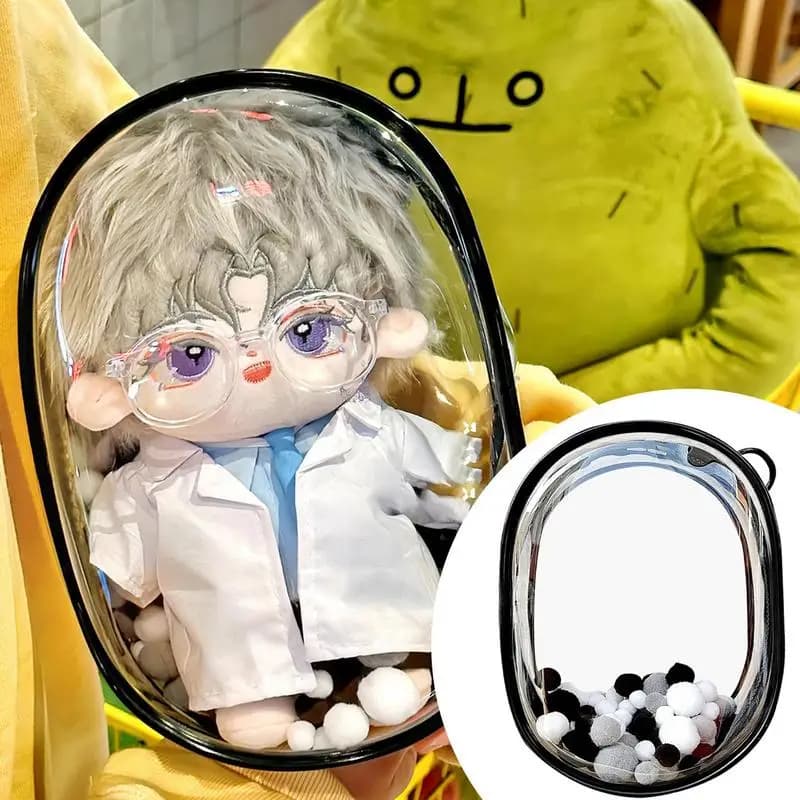 Doll Storage Bag Doll Display Case For Collectors Thick Clear Figure Display Bag Figures And Dolls Carrying Bag For Stationery