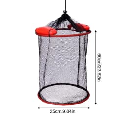 Floating Fish Protection Sea Fishing Net Mesh Quick-drying Folding Fish Cage Thickened Woven Fish Basket