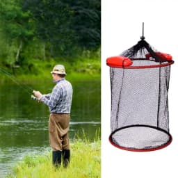 Floating Fish Protection Sea Fishing Net Mesh Quick-drying Folding Fish Cage Thickened Woven Fish Basket
