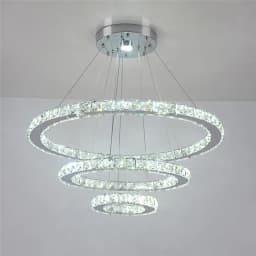 Luxury K9 Crystal Led Modern Pendant Light Chandelier DIY Shape Nordic Ceiling Lamp Lustre Living Dining Room Hang Decor Fixture