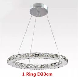 Luxury K9 Crystal Led Modern Pendant Light Chandelier DIY Shape Nordic Ceiling Lamp Lustre Living Dining Room Hang Decor Fixture