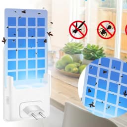 Fruit Fly Traps For Indoors Plug In Catch With 5 Sticky Cards Fly Attractant With Night Light Safe Moth Light Fly Catcher For