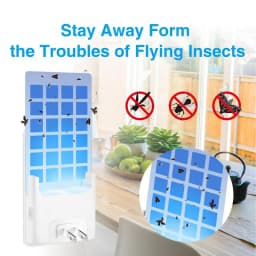 Fruit Fly Traps For Indoors Plug In Catch With 5 Sticky Cards Fly Attractant With Night Light Safe Moth Light Fly Catcher For