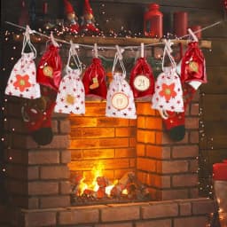 Advent Calendar Stickers Santa Claus Snowman Elk Gingerbread Christmas Label Stickers 24 Days Number Sticker 10 Sheets Merry