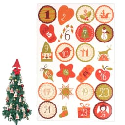 Advent Calendar Stickers Santa Claus Snowman Elk Gingerbread Christmas Label Stickers 24 Days Number Sticker 10 Sheets Merry