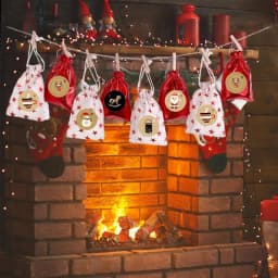 Advent Calendar Stickers Santa Claus Snowman Elk Gingerbread Christmas Label Stickers 24 Days Number Sticker 10 Sheets Merry