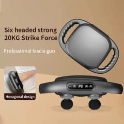 Deep Tissue Massager 6-Heads Percussion Muscle Massager Compact Sports Portable Massager For Athletes Led Display Professional 9