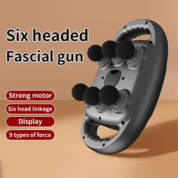 Deep Tissue Massager 6-Heads Percussion Muscle Massager Compact Sports Portable Massager For Athletes Led Display Professional 9