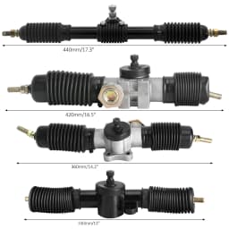 TDPRO 330/360/420/440MM Power Steering Gear Shaft Rack Pinion DIY Go Kart ATV UTV Quad Drift Trike Buggy