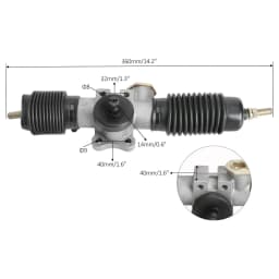 TDPRO 330/360/420/440MM Power Steering Gear Shaft Rack Pinion DIY Go Kart ATV UTV Quad Drift Trike Buggy
