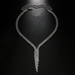 Stonefans Tassel Lozenge Necklace Choker for Women Chain Rhinestones Accessories Bridal Jewelry Wedding High Quality Bridesmaid