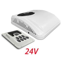 Treeligo 12V Heat&Cool Roof Air Conditioner Electric Cool RV Rooftop Parking AC Unit for Truck Camper Van Caravans Motor Home