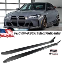 Side Skirt Extension Lip MP Style Spoiler For BMW G80 M3 G82 G83 M4 Carbon ABS