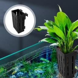 Aquarium Plant Holder Aquatic Planter For Classic Rimmed Tank Hangings Plant Pots For Rimless Tanks Aquascape Decorations