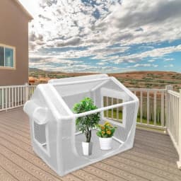 Mini Greenhouse Outdoor Flower House Easy Set Up UV Protected Thickened PE Cover Roll-up Zippered Window Patio For Outdoor
