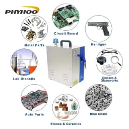 PHYHOO 2L Stainless Steel Jewelry Steam Cleaner Gem Washer Gold Silver Jewelry Steam Cleaning Machine Goldsmith Equipment Tools