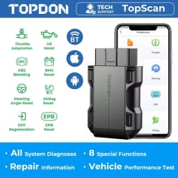 TOPDON TopScan Lite Scanner Smart Diagnostic Tool DTC Repair Guide Bluetooth OBD2 Code Reader Full System Active Test