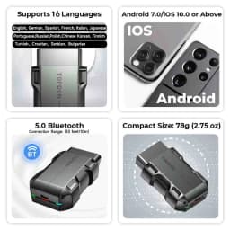 TOPDON TopScan Lite Scanner Smart Diagnostic Tool DTC Repair Guide Bluetooth OBD2 Code Reader Full System Active Test
