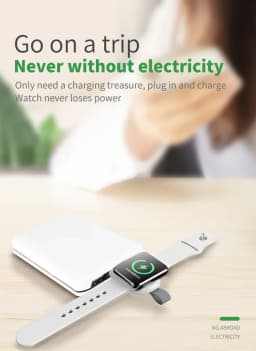 Portable Wireless Charger for Apple Watch Series 9 8 7 6 SE 5 4 3 2 1 Band Strap Station USB Charger Cable for IWatch Ultra 49mm