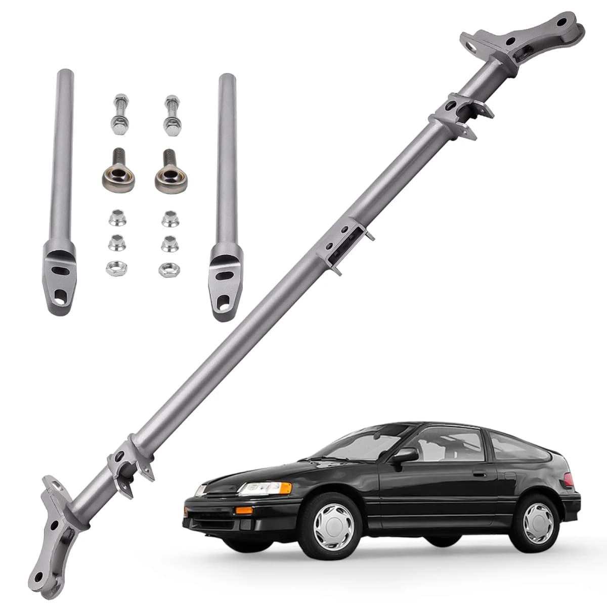 Front Competition Traction Control Tie Bar Kit For Honda Civic CRX 1988-1991