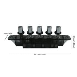 1PC Multifunctional Power Switch Button Range Hood Keyboard Switch MQ165 AC 250V 4A 5 Pushbutton Piano Type Key Board