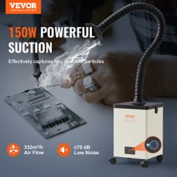 SucceBuy Fume Extractor 100W/150W Soldering Smoke Extractor with 3-Stage Filters Strong Suction Purifier for Engraving Welding