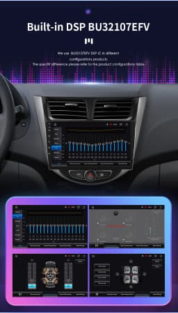 Hizpo Android Auto 2 Din For Hyundai Solaris Verna Accent 1 2010-2016 Car Radio Multimedia Video Player Carplay 4G WIFI GPS 7862