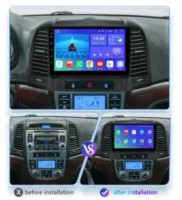 Hizpo Car Radio For Hyundai Santa Fe 2007 2006-2012 Multimedia Navigation 2 Din Android 2din Autoradio CarPlay Stereo Head Unit
