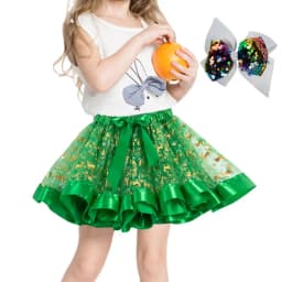 Christmas Skirt Girls Red Holiday Cosplay Costume Christmas Cosplay Dress Printed With Cartoon Elk And Christmas Trees With Hair