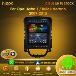 Hizpo 9.7" Car Radio for Opel Astra J Buick Verano 2009 - 2015 Vertical Screen Multimedia Player 2 Din GPS Carplay Auto Stereo