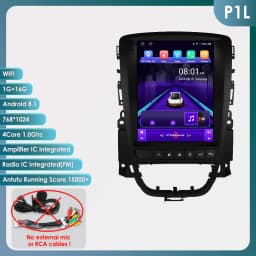 Hizpo 9.7" Car Radio for Opel Astra J Buick Verano 2009 - 2015 Vertical Screen Multimedia Player 2 Din GPS Carplay Auto Stereo