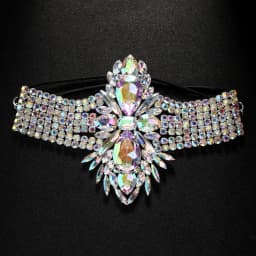 Stonefans AB Color Geometric Thigh Chain Elastic Women Exaggerate Dance Club Rave Fashion New Leg Jewelry for Women Summer Gifts