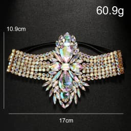 Stonefans AB Color Geometric Thigh Chain Elastic Women Exaggerate Dance Club Rave Fashion New Leg Jewelry for Women Summer Gifts