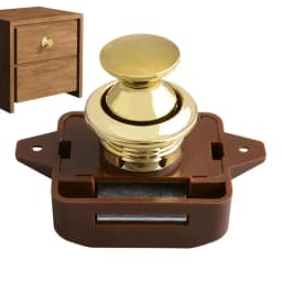 Camper Car Push Lock Keyless RV Push Cabinet Locks Metal Boat Cabinet Cupboard Push Button Compartment Latch Catches Locks