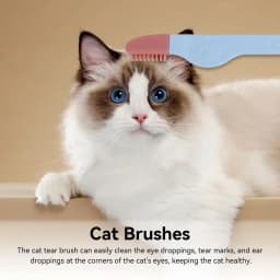 Dog Tear Stain Comb Multipurpose Dog Eye Cleaning Brush Pet Tear Marks Brush Ergonomic Cat Cleaning Brush Tear Stain Remover