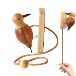 Handmade Woodpecker Door Knocker Beautifully Creative Door Knocker Retro Door Knockers Front Entry Pendant Doorbell