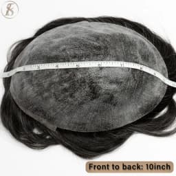 TESS Toupee Men 0.1mm PU Base Wig Man 75g Natural Hair Wig 100% Male Replacement System Prothesis Invisible Brazil Hairpiece