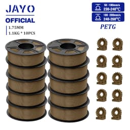 JAYO PETG Filament 1.75MM 10Rolls/set 3D Filament PETG For FDM 3D Printers Neatly Wound 3D Printer Materials