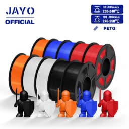 JAYO PETG Filament 1.75MM 10Rolls/set 3D Filament PETG For FDM 3D Printers Neatly Wound 3D Printer Materials