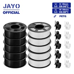 JAYO PETG Filament 1.75MM 10Rolls/set 3D Filament PETG For FDM 3D Printers Neatly Wound 3D Printer Materials