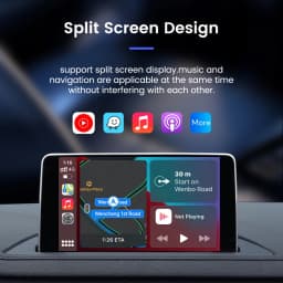 Carlinkit Wireless Carplay Adapter Non-Inductive Connection Wired To Wireless Car Play USB Dongle Nissan Benz Audi Mazda Peugeot