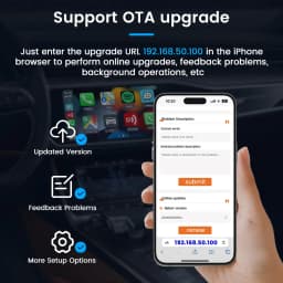 Carlinkit Wireless Carplay Adapter Non-Inductive Connection Wired To Wireless Car Play USB Dongle Nissan Benz Audi Mazda Peugeot